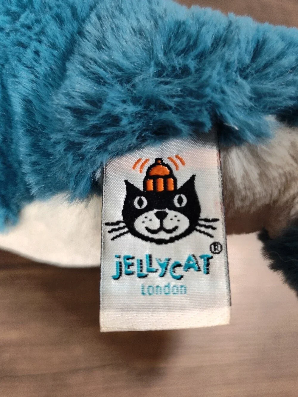 Jellycat Wally Whale Blue Soft Stuffed Plush Medium - Picture 8 of 10